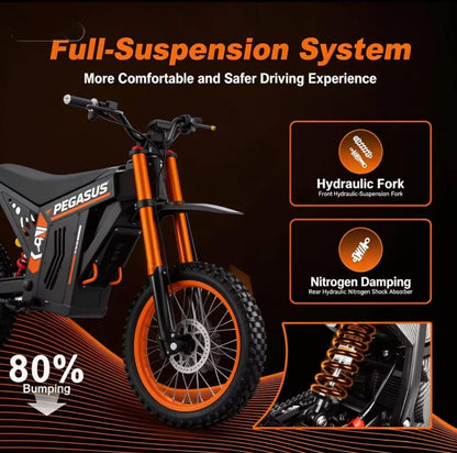 QRONGE X1 SPARK 60V 28.8AH 50MPH 60 MILES RANGE EBIKE FOR ADULTS AND TEENS