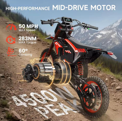 QRONGE X1 SPARK 60V 28.8AH 50MPH 60 MILES RANGE EBIKE FOR ADULTS AND TEENS