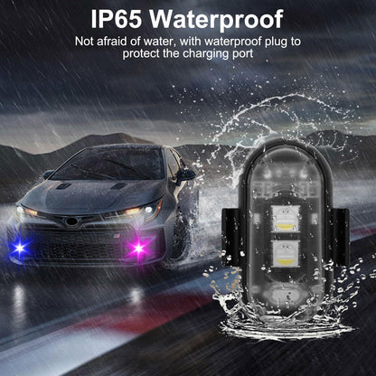 4 PACK RGB UNDER GLOW LIGHTS RECHARGABLE UNIVERSAL