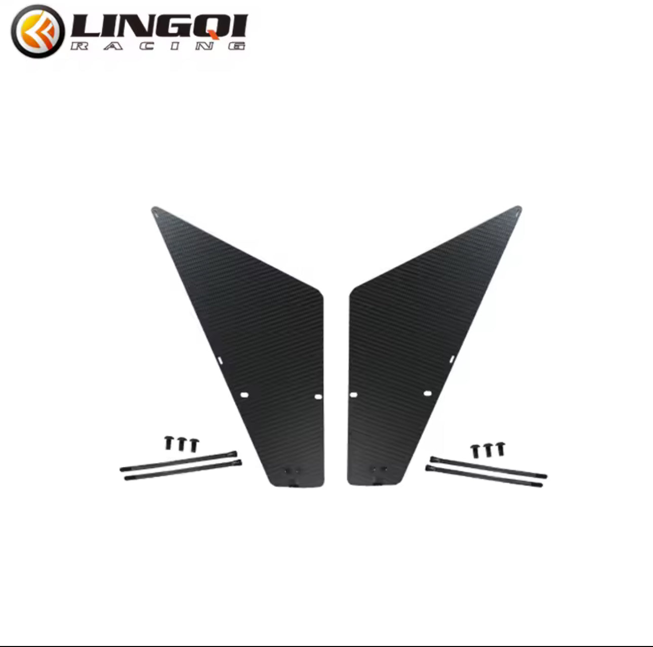 LINGQI RACING BATTERY COMPARTMENT COVER REAL CARBON FIBER FOR TUTTIO SOLEIL01 AND KUGOO