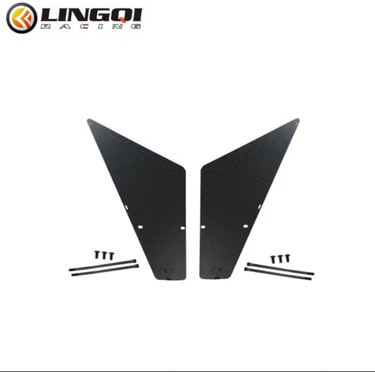 LINGQI RACING BATTERY COMPARTMENT COVER REAL CARBON FIBER FOR TUTTIO SOLEIL01 AND KUGOO